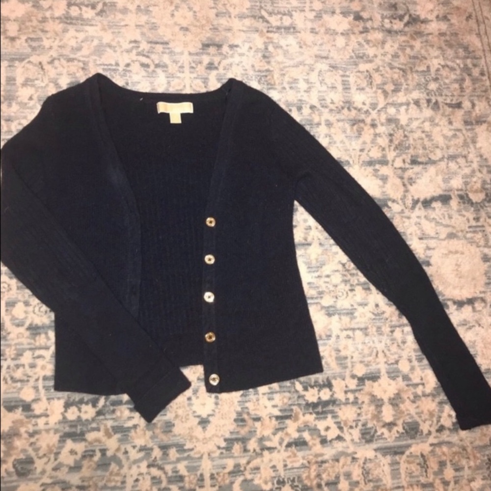 Michael Kors dark blue cardigan